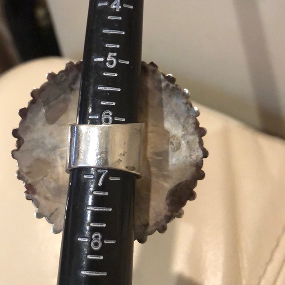 Vintage Navajo petit point statement ring 6.5 - Picture 5 of 7